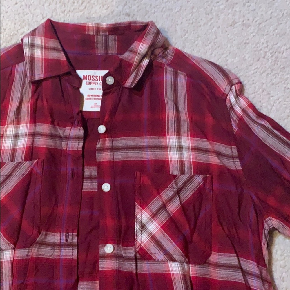 Red and white flannel